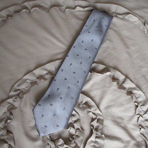 poly silk blend tie